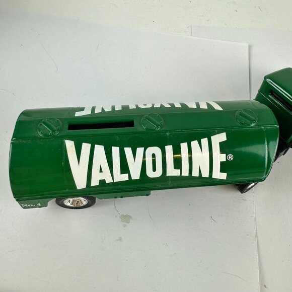 Valvoline Diecast Green & Black Diamond T Cab Tanker Truck Model Bank - Picture 3 of 8